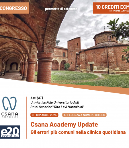 CSANA ACADEMY UPDATE - Gli errori più comuni nella clinica quotidiana