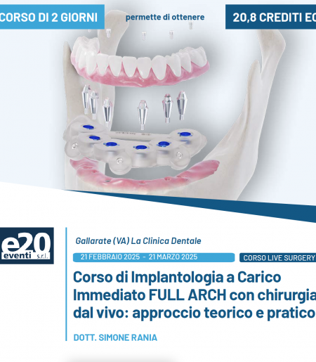 Dott. Simone Rania - Corso di Implantologia a Carico Immediato FULL ARCH con chirurgia  dal vivo: approccio teorico e pratico