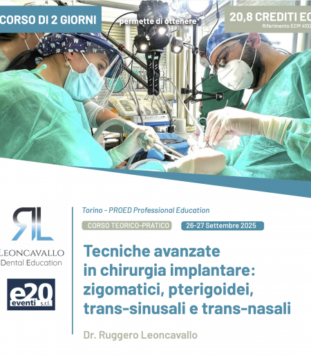 Dr. Ruggero Leoncavallo - Tecniche avanzate in chirurgia implantare: zigomatici, pterigoidei, trans-sinusali e trans-nasali