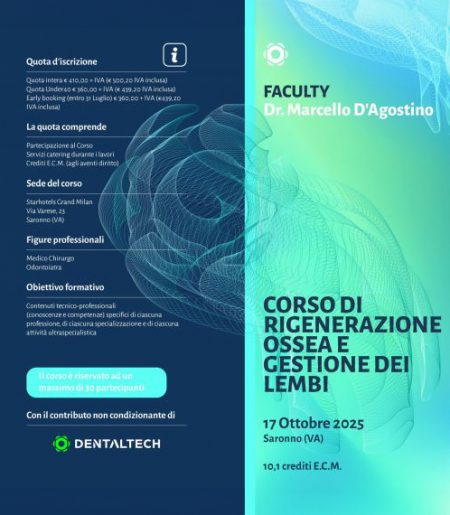 Dr. Marcello D’Agostino - CORSO DI RIGENERAZIONE OSSEA E GESTIONE DEI LEMBI